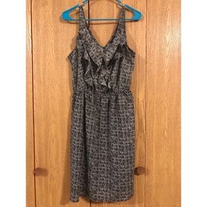 Mossimo Gray Patterned Dress